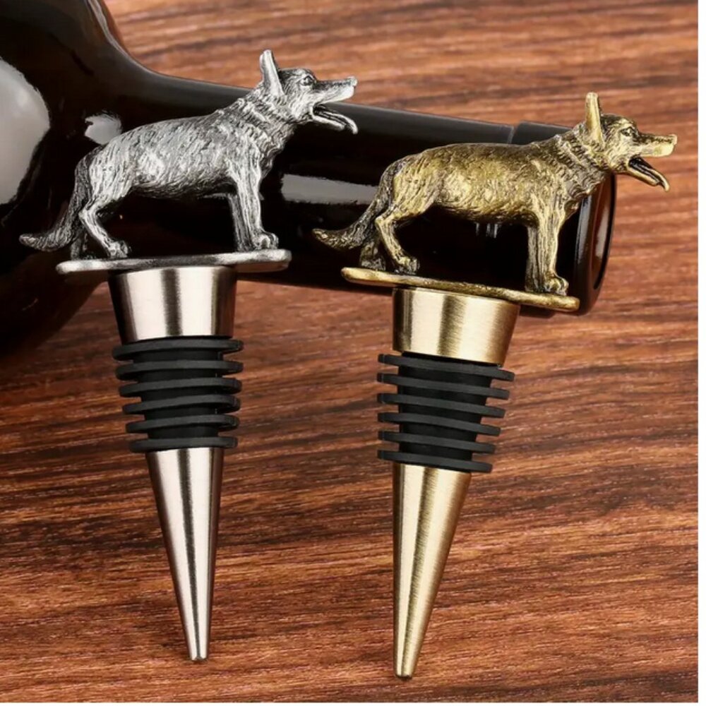 German Shepard Bottle Stopper NWT